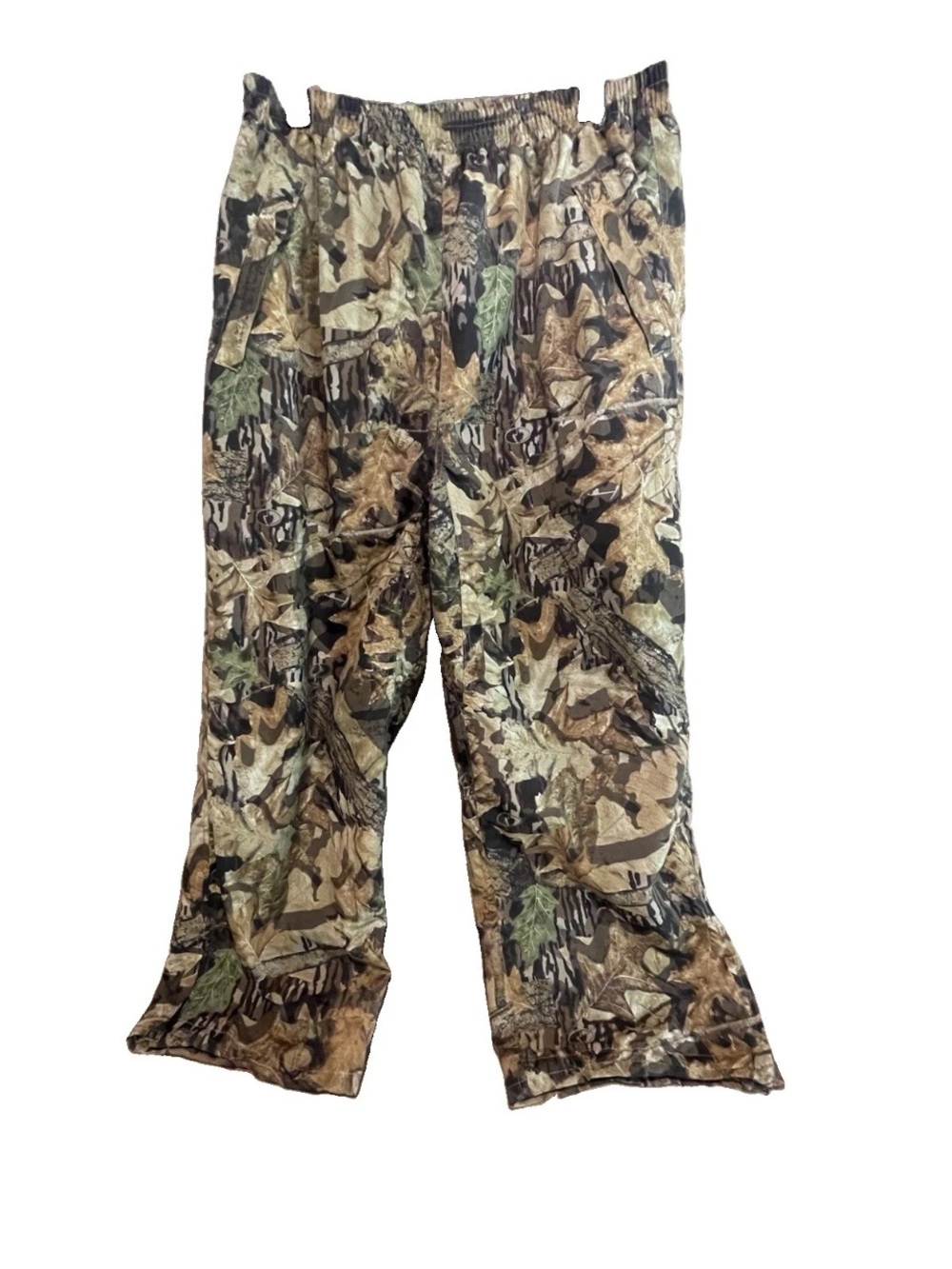 Mossy Oak Men's Camouflage nylon waterproof hunting pants - Green/Brown Camo